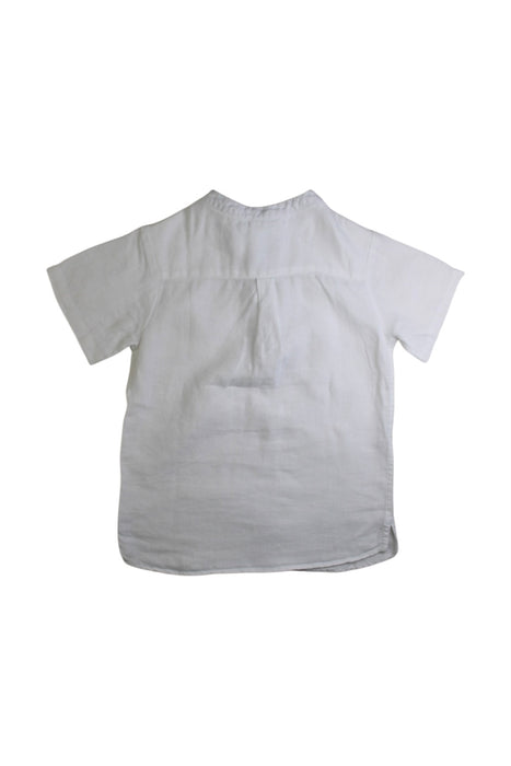 A White Short Sleeve Tops from Jacadi in size 6T for boy. (Back View)