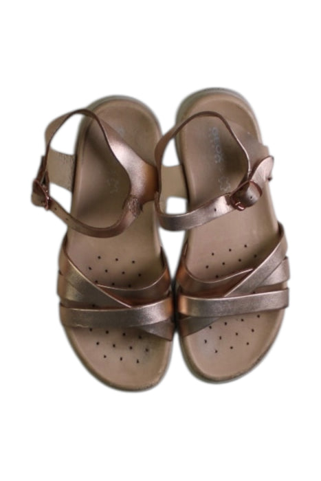 A Metallic Sandals from Geox in size 6T for girl. (Back View)