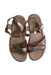 A Metallic Sandals from Geox in size 6T for girl. (Back View)
