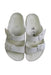 A White Sandals from Birkenstock in size 6T for neutral. (Back View)