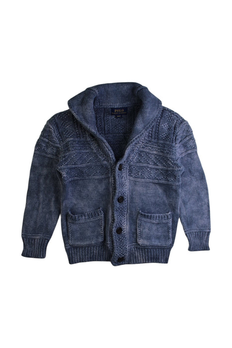 A Navy Cardigans from Polo Ralph Lauren in size 4T for boy. (Front View)