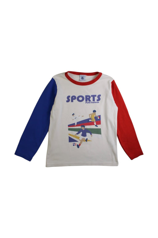 A Multicolour Long Sleeve T Shirts from Petit Bateau in size 6T for boy. (Front View)