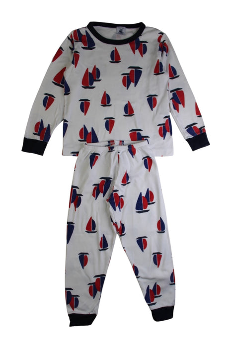 A Multicolour Pyjama Sets from Petit Bateau in size 6T for boy. (Front View)