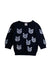 A Navy Knit Sweaters from Seed in size 12-18M for boy. (Front View)