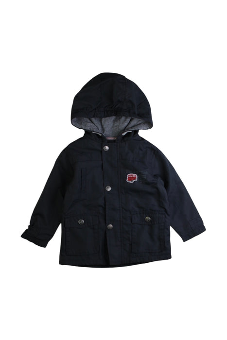 A Navy Lightweight Jackets from La Compagnie des Petits in size 12-18M for boy. (Front View)