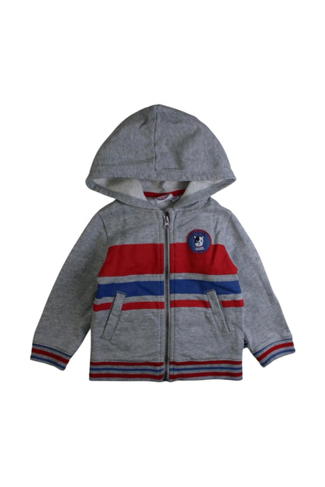 A Grey Lightweight Jackets from La Compagnie des Petits in size 12-18M for boy. (Front View)