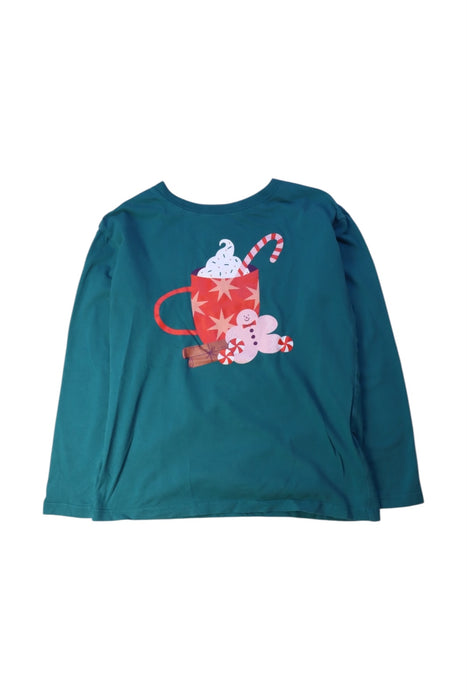 A Green Long Sleeve Tops from Hanna Andersson in size 8Y for boy. (Front View)