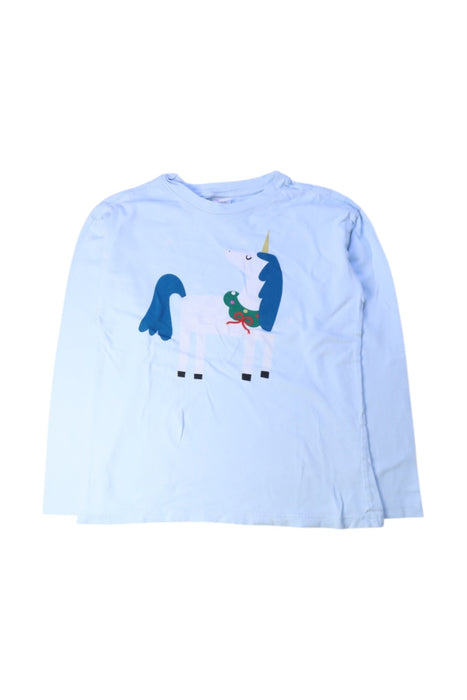 A Blue Long Sleeve T Shirts from Hanna Andersson in size 8Y for boy. (Front View)