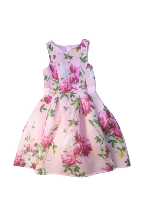 A Pink Sleeveless Dresses from Baker by Ted Baker in size 10Y for girl. (Front View)