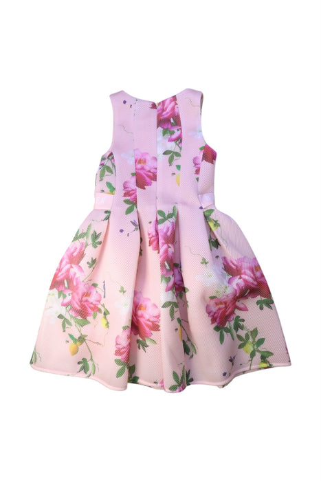 A Pink Sleeveless Dresses from Baker by Ted Baker in size 10Y for girl. (Back View)