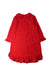 A Red Long Sleeve Dresses from Momonittu in size 10Y for girl. (Back View)