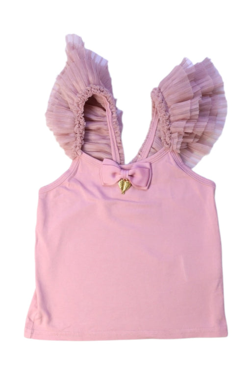 A Pink Sleeveless Tops from Angel's Face in size 2T for girl. (Front View)