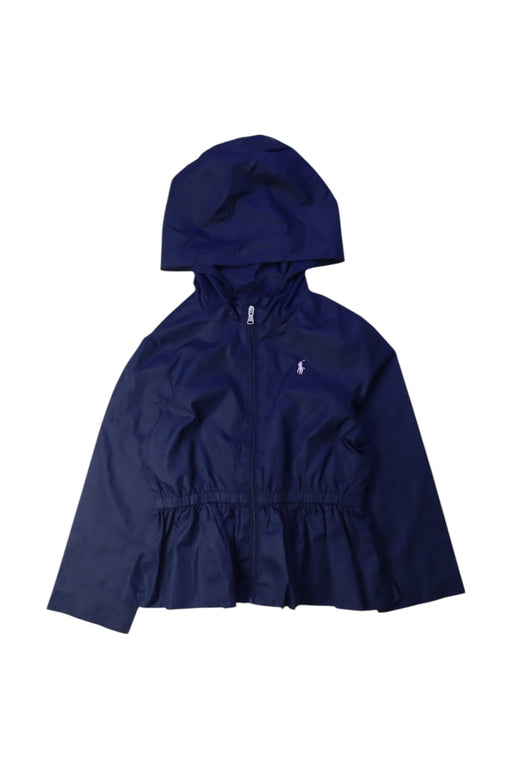A Navy Rain Jackets from Polo Ralph Lauren in size 4T for girl. (Front View)