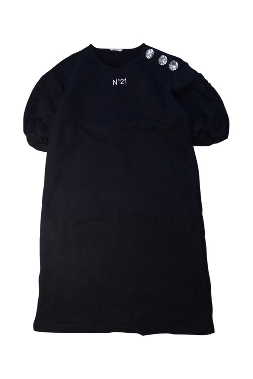 A Black Short Sleeve Dresses from Nº21 in size 14Y for girl. (Front View)