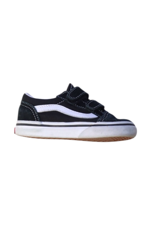 A Black Sneakers from Vans in size 18-24M for neutral. (Front View)