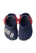 A Navy Slip Ons from Crocs in size 18-24M for boy. (Back View)