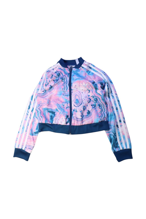 A Multicolour Lightweight Jackets from Adidas in size 7Y for girl. (Front View)