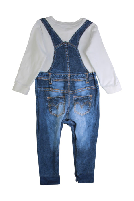 A Blue Long Sleeve Rompers from Mothercare in size 18-24M for boy. (Back View)