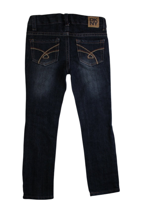 A Navy Jeans from DKNY in size 5T for girl. (Back View)