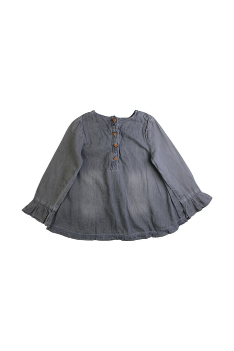 A Grey Long Sleeve Tops from Mothercare in size 2T for girl. (Back View)