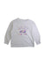 A White Crewneck Sweatshirts from Roots in size 5T for girl. (Front View)