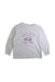 A White Crewneck Sweatshirts from Roots in size 5T for girl. (Front View)