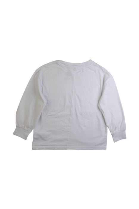 A White Crewneck Sweatshirts from Roots in size 5T for girl. (Back View)