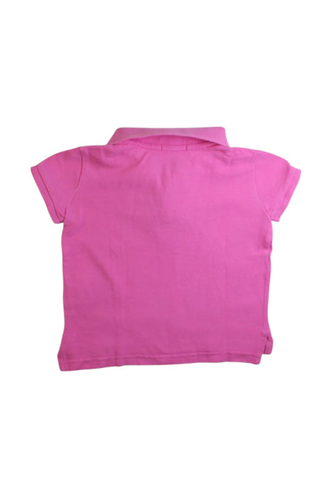 A Pink Short Sleeve Polos from Polo Ralph Lauren in size 4T for girl. (Back View)