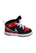 A Red Sneakers from Air Jordan in size 4T for boy. (Front View)