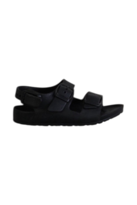A Black Sandals from Birkenstock in size 3T for neutral. (Front View)