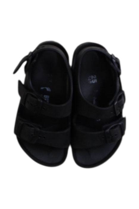 A Black Sandals from Birkenstock in size 3T for neutral. (Back View)