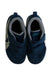 A Blue Sneakers from ASICS in size 3T for boy. (Back View)