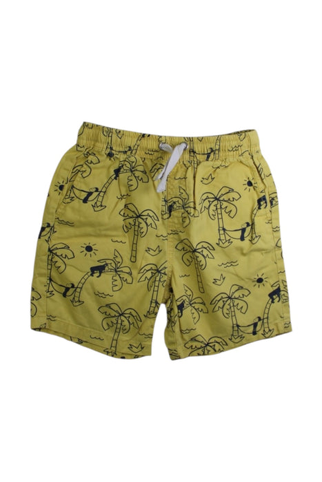A Yellow Shorts from Seed in size 7Y for boy. (Front View)