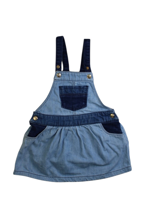 A Blue Overall Dresses from Little Marc Jacobs in size 6-12M for girl. (Front View)