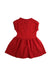 A Red Short Sleeve Dresses from Moschino in size 12-18M for girl. (Back View)