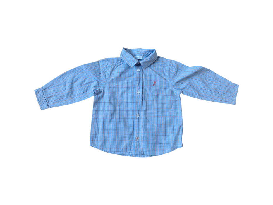 A Blue Long Sleeve Shirts from Jacadi in size 6-12M for neutral. (Front View)