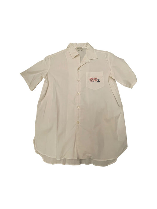 A White Short Sleeve Shirts from Gucci in size 12Y for boy. (Front View)