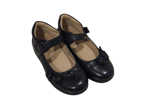 A Black Flats from Dr. Kong in size 7Y for girl. (Front View)