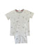A White Pyjama Sets from The Little White Company in size 8Y for boy. (Front View)