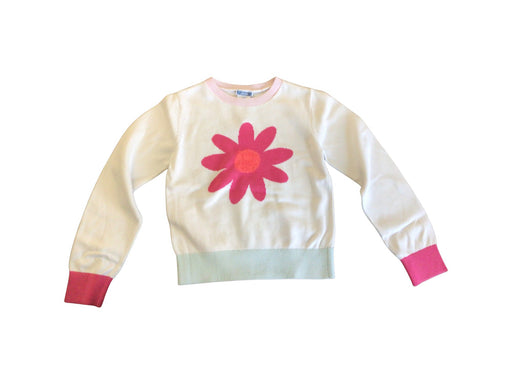 A White Knit Sweaters from Jacadi in size 10Y for girl. (Front View)