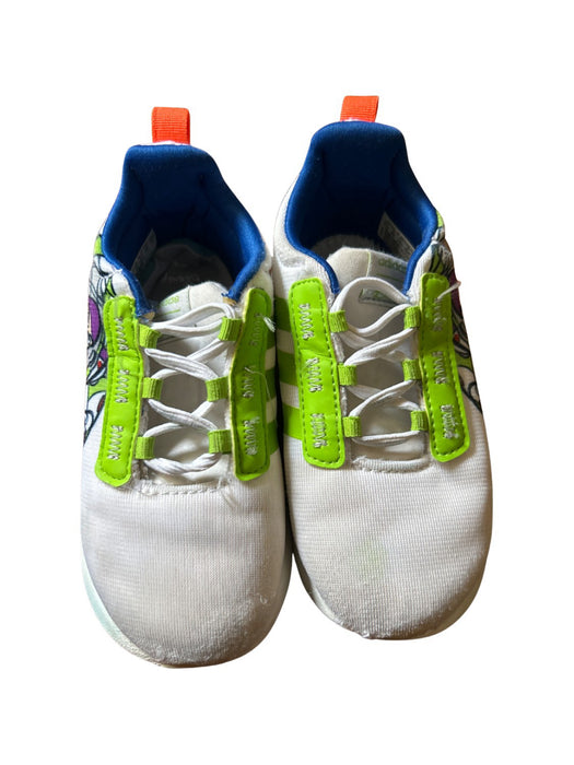 A White Sneakers from Adidas in size 3T for neutral. (Front View)