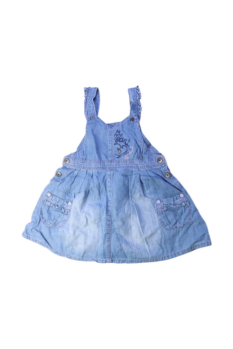 A Blue Sleeveless Dresses from Absorba in size 4T for girl. (Front View)