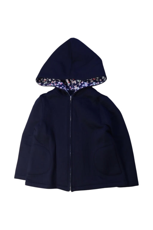 A Navy Hooded Sweatshirts from Jacadi in size 3T for girl. (Front View)