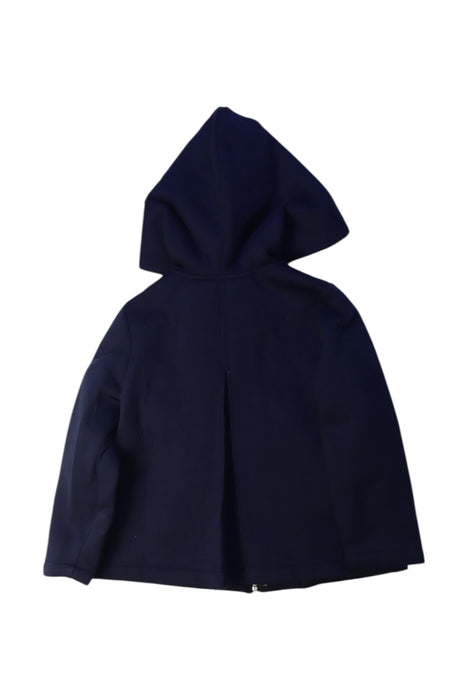 A Navy Hooded Sweatshirts from Jacadi in size 3T for girl. (Back View)