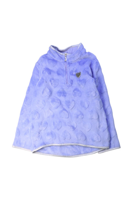 A Purple Zippered Sweatshirts from Juicy Couture in size 4T for girl. (Front View)