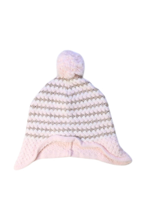 A Pink Winter Hats from Seed in size 12-18M for girl. (Front View)