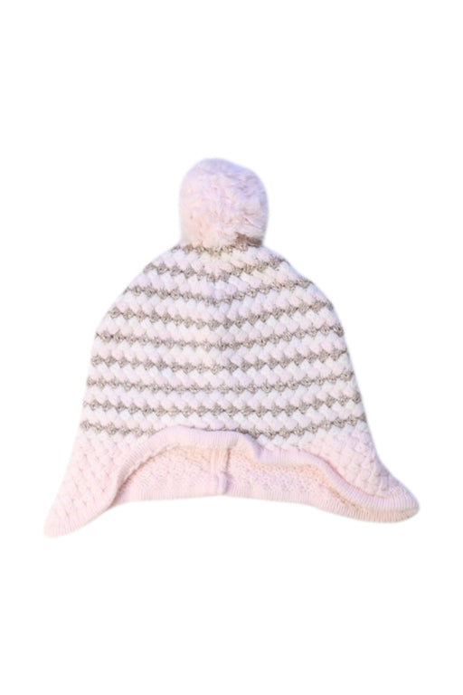 A Pink Winter Hats from Seed in size 12-18M for girl. (Front View)