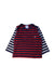 A Navy Long Sleeve Tops from Petit Bateau in size 6-12M for boy. (Front View)