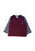 A Navy Long Sleeve Tops from Petit Bateau in size 6-12M for boy. (Front View)