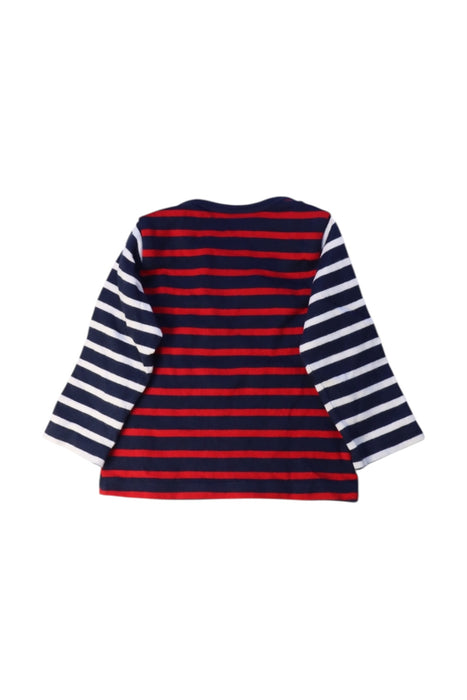 A Navy Long Sleeve Tops from Petit Bateau in size 6-12M for boy. (Back View)